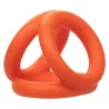alpha ring by Calextotics Ballstretcher en silicone Alpha Tri-Ring 38 mm Orange